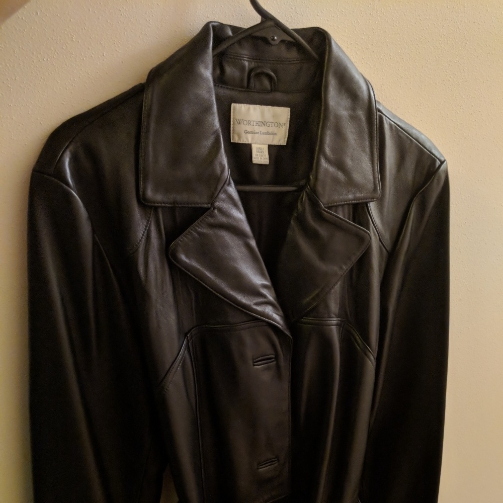 Brand new Leather Trenchcoat